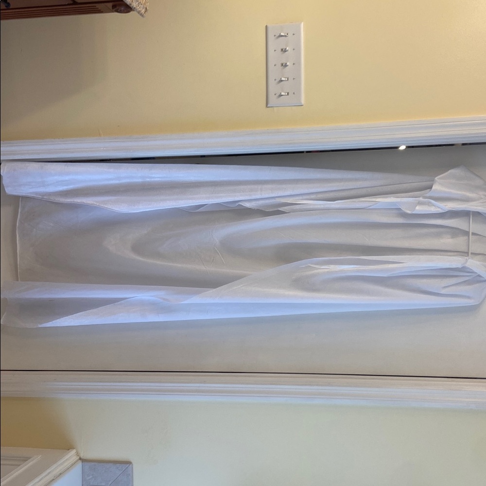 White hooded cape
